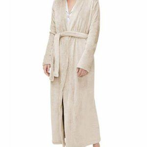 NWT UGG WOMEN'S‎ MARLOW MOONBEAM VELOUR LONG BATH ROBE
